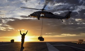 Helicopter on a third party logistics service